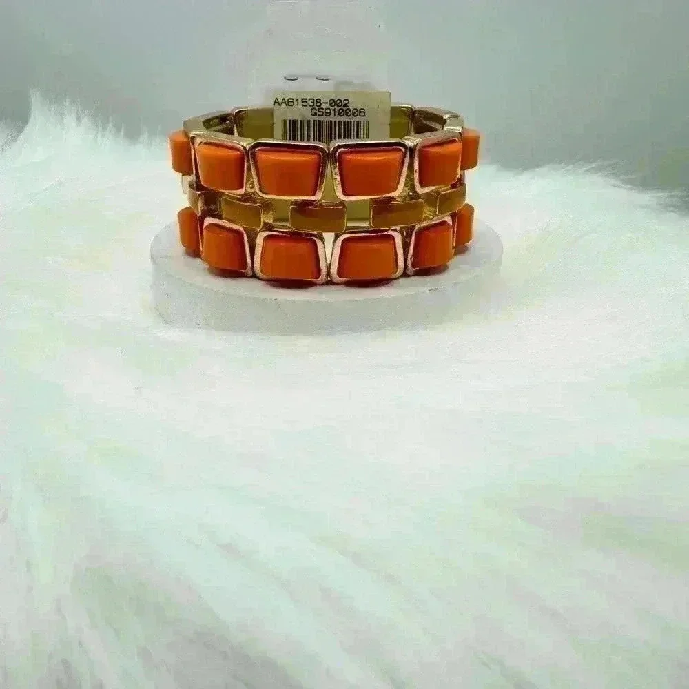 Orange Chunky Brick Design Bracelet